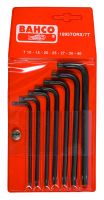 Bahco 1995TORX/7T Offset Screwdriver Set, 7-Piece, Black Finish, Tx