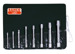 Bahco 27M/8T Double-Head Socket Wrench Set, 8-Piece, 6-22mm, Pouch|Tub Box Spanner Set C 8 Pc mm