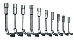 Bahco 29M/10 Double-Head Socket Wrench Set, Bent, 10-Piece, Box|Double End Socket Wrench Set, 8-Piece