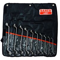 Bahco 2M/10T Double End Deep Offset Ring Wrench Set, Metric