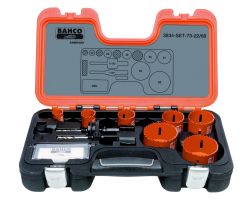 Bahco 3834-SET-73-22/68 Holesaw Set Bim 10 piece