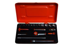 Bahco 6719MHR 1/4" socket set