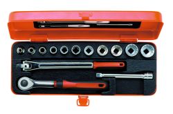 Bahco A7440DZE Socket Set Ergo 3/8", 14-Piece, Imperial