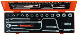 Bahco A7535DZE Socket Set Ergo 3/8", 20-Piece, Imperial