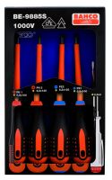 Bahco BE-9885S ERGO™ combi tips screwdrivers  Setcombi Tips