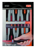 Bahco BE-9884S Insulated ERGO™ screwdrivers, 6 pcsAislo, Set6Pcs Sl,Pz,Combi