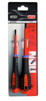 Bahco BE-9890S Insulated ERGO™ Combi tips screwdrivers set, 2pcs, for use in electric racks and terminals Setcombi Tips 2Pcs