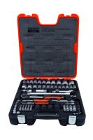 Bahco S800 Socket Set 1/4"+1/2", 77-Piece