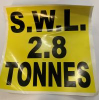 2.8ton Swl Sticker