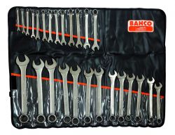 Bahco 111M/26T Combination Wrench Set, 26-Piece, In Plastic Pouch, 6-32mm|Combination Wrench Set, 26-Piece