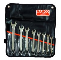 Bahco 111Z/8T Combination Wrench Set, 8-Piece, In Plastic Pouch, 3/8-7/8