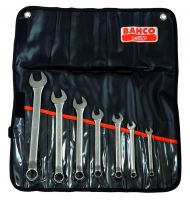 Bahco 1952M/7T Offset Combination Wrench Set, 7-Piece, In Plastic Pouch|Combination Wrench Set, 7-Piece