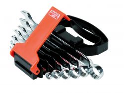 Bahco 1952M/SH6 Offset Combination Wrench Set, 6-Piece, In Plastic Holder|Set With 8,10,12,13,14,17