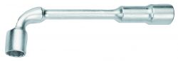 Bahco 28M-21 Bent Double-Head Socket Wrench, Hex. And 12-Point, 21mm Af