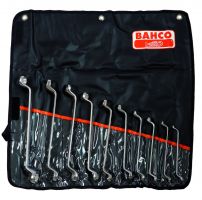 Bahco 2M/10T Double End Deep Offset Ring Wrench Set, Metric