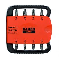 Bahco 59S/17-1 17pcs bits set for Slotted, Phillips, Pozidriv, Hexagon screws and quick release bit holder
