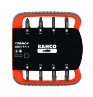 Bahco 60T/17-1 17pcs Torsion bits set for Phillips, Pozidriv, TORX® and bit holder