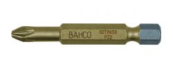 Bahco 62TIN/50PZ3 Tin bit for Pozidriv head screws, 50mm, in plastic box of 5 pcs