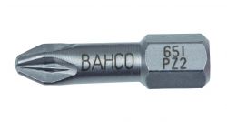 Bahco 65I/PZ3 Stainless steel bit for Pozidriv head screws, 25mm, in plastic box of 10pcs