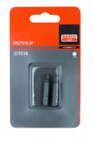 Bahco 70S/TS1/4-2P Bit for torq-set® head screws, in blister pack of 2 pcs