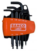 Bahco BE-9675 offset screwdriver set TORX® ball end, black, 8pcs