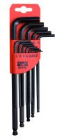 Bahco BE-9785 Offset Screwdriver Set, 13-Piece, Hex., Ball-Ended, Black Finish