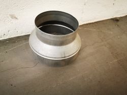 Reducer for ducting 200x150