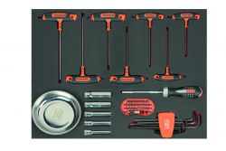 Bahco FF1A1010 T-handle screwdrivers 3/3, 54 pcs