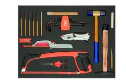 Bahco FF1A138 Foam with Cutting and striking tool, 24 pcs
