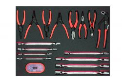 Bahco FF1A141 Foam with Pliers and flex head span, 47 pcs