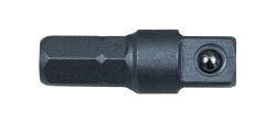 Bahco K6625-1/4 Adaptor with hexagonal 1/4" and square 1/4" drive, 25mm, in plastic box of 5 pcs
