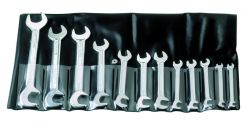 Bahco 1931Z/12T Liliput Double Open-End Spanner Set, 12-Piece, In Pouch